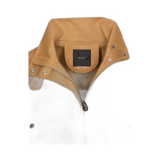 Pinko High-Neck Drawstring Hem Jacket