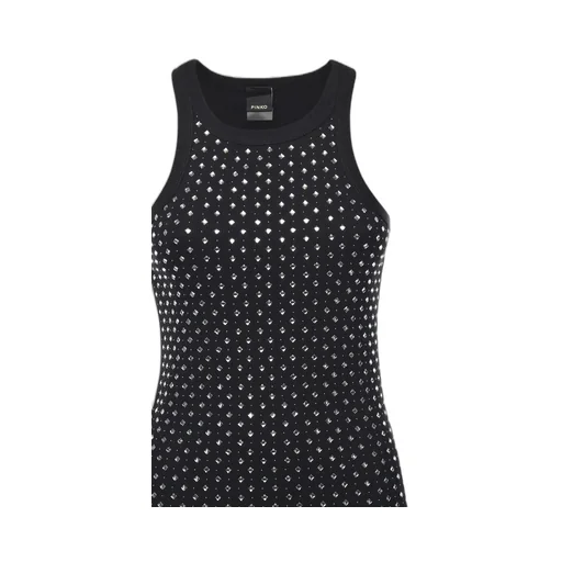Pinko Embellished Ribbed Top