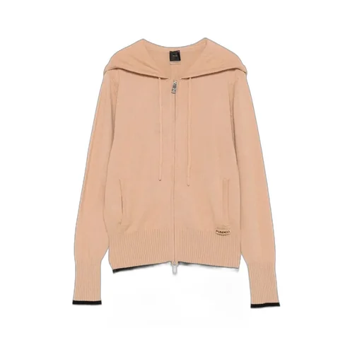 Pinko Zip-Up Knitted Hoodie