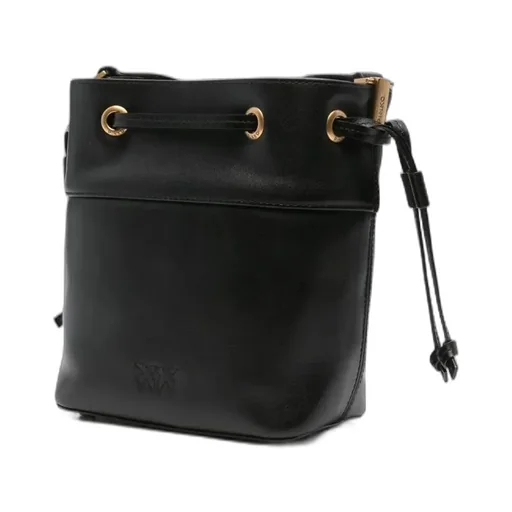 Pinko Love Birds Drawstring Mini Bucket Bag