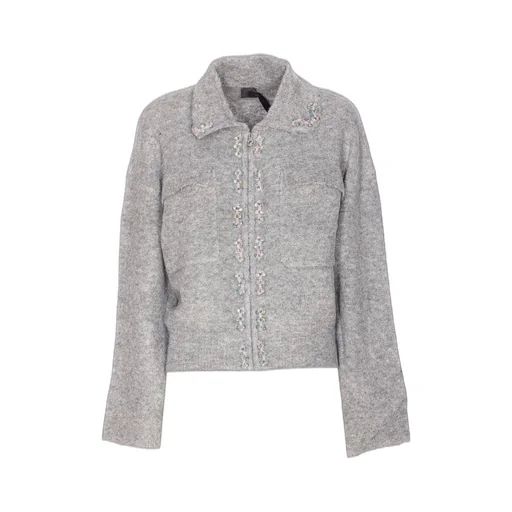 Pinko Collared Embellish Detailed Jacket