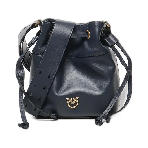 Pinko Love Birds Drawstring Mini Bucket Bag