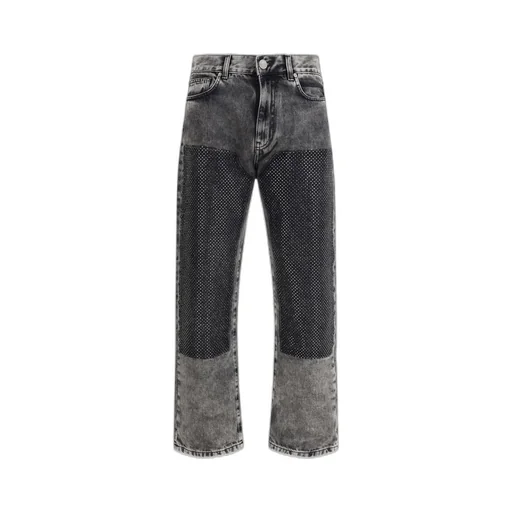 Pinko Mini Stud Embellished Loose-Fit Jeans