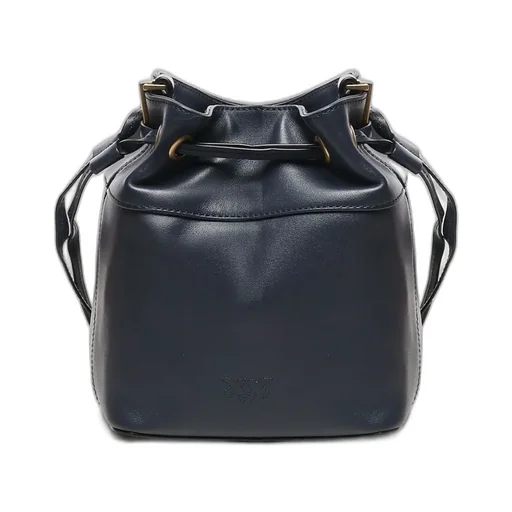Pinko Love Birds Drawstring Mini Bucket Bag