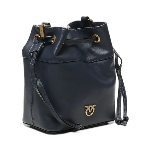 Pinko Love Birds Drawstring Mini Bucket Bag
