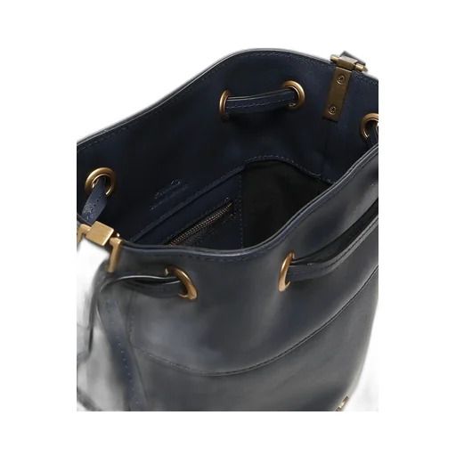 Pinko Love Birds Drawstring Mini Bucket Bag