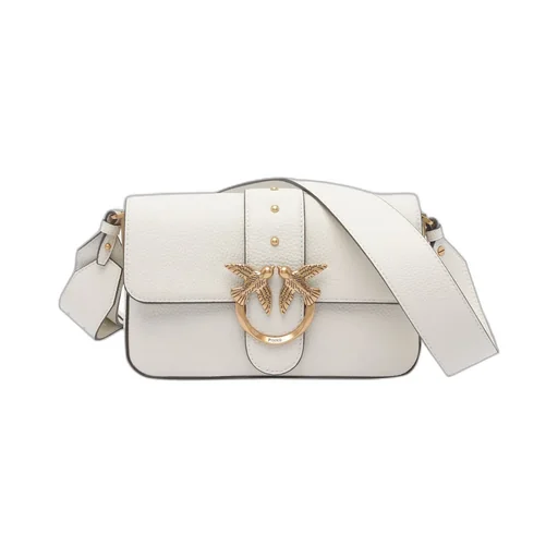 Pinko Love Birds Foldover Top Satchel Bag
