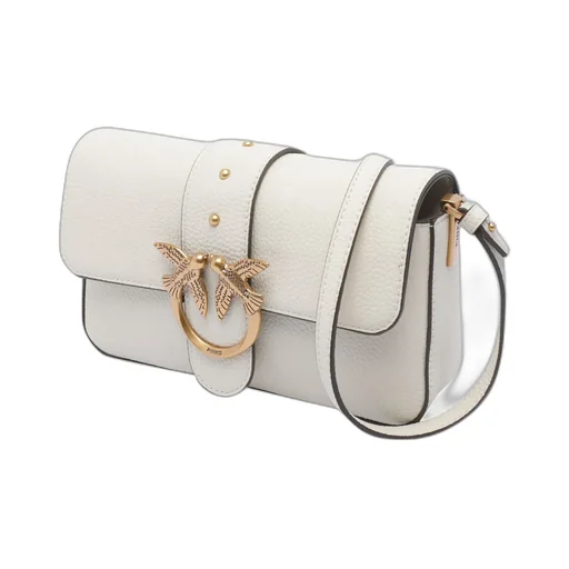 Pinko Love Birds Foldover Top Satchel Bag