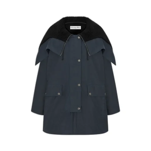 Jacket With Zipped Hood And Removable Collar