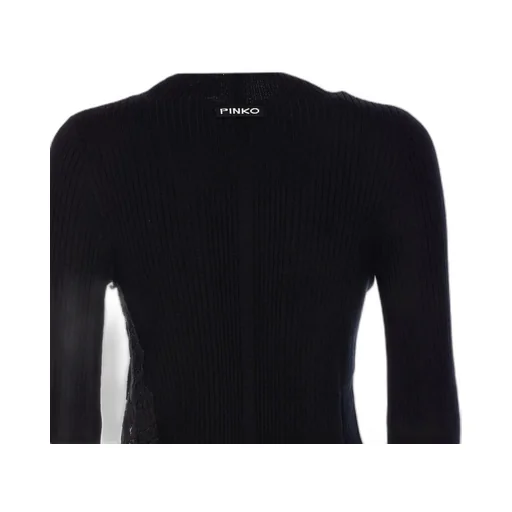 Pinko Samoa Lace-Insert Crewneck Jumper