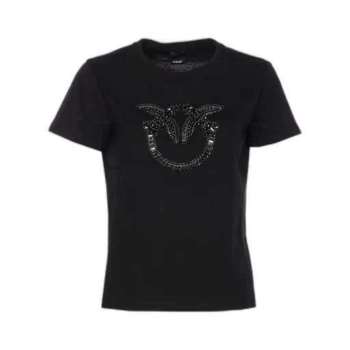 Pinko Logo Embellished Crewneck T-Shirt