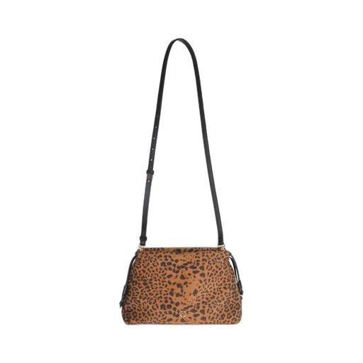 Pinko Leopard Printed Mini Clutch Bag