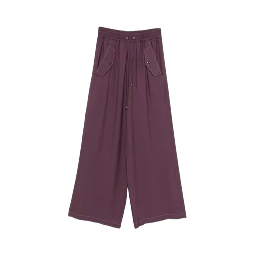 Pinko Drawstring Wide Leg Trousers