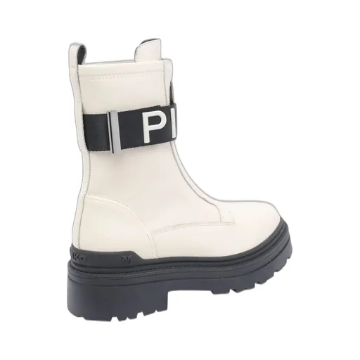 Pinko Logo Detailed Zipped Ankle Boots