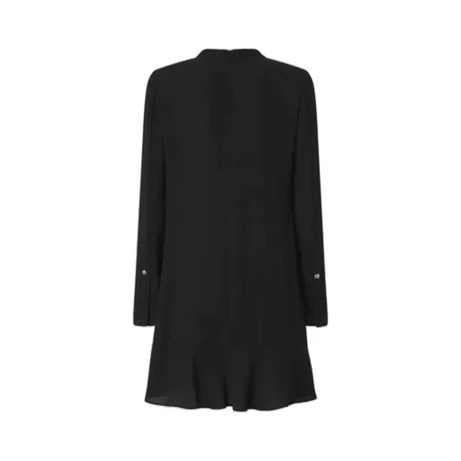 Pinko Arancino Ruffled Crewneck Mini Dress