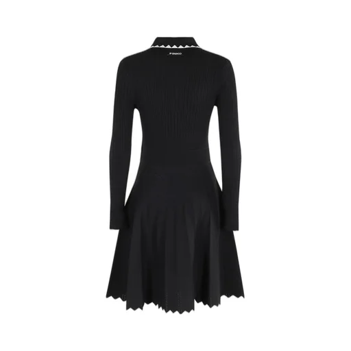Pinko Collared Long-Sleeve Dress