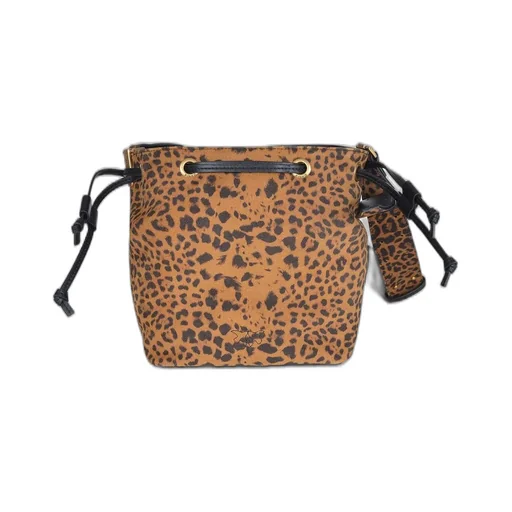 Pinko Leopard Printed Mini Bucket Bag