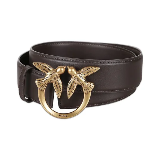Pinko Love Berry Logo-Plaque Buckle Belt