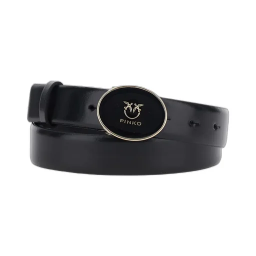 Pinko Logo Detailed Buckled Belt