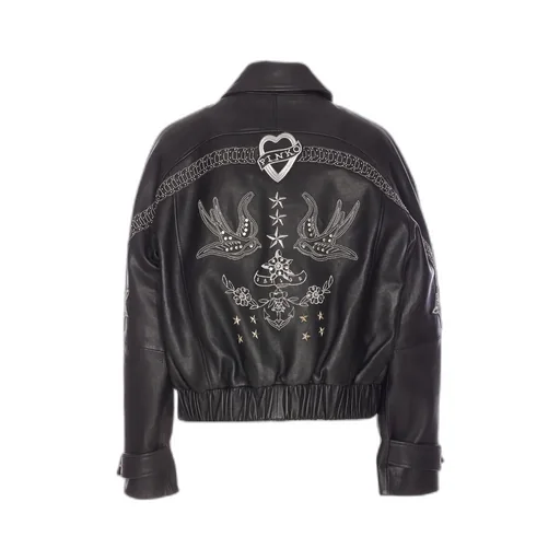 Pinko Embroidered Zip-Up Jacket