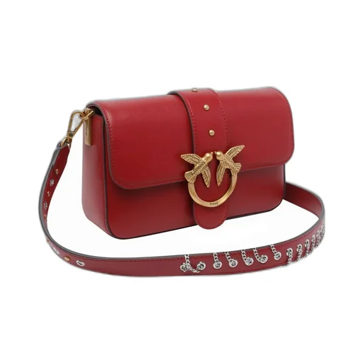 Pinko Mini Love Slouchy Shoulder Bag