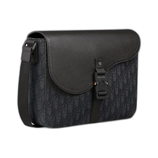 Medium Saddle Messenger Bag With Flap