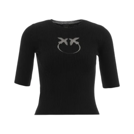 Pinko Logo Detailed Cropped Jumper