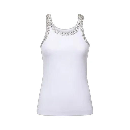 Pinko Embellished Ribbed Top