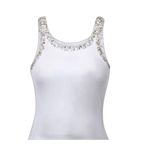 Pinko Embellished Ribbed Top