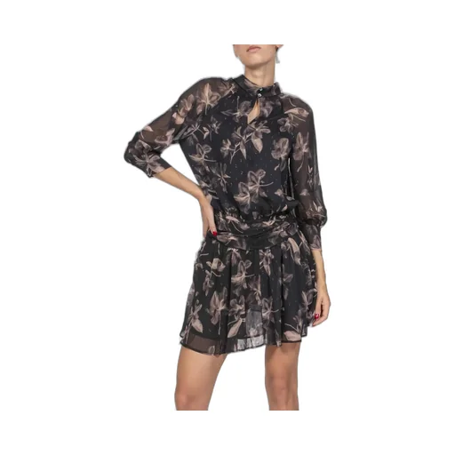 Pinko Floral Printed Three-Quarter Sleeved Dress
