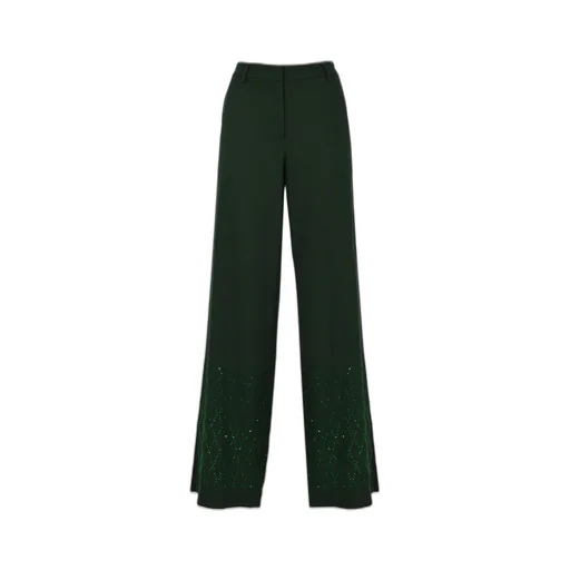 Pinko Embellished Wide-Leg Trousers