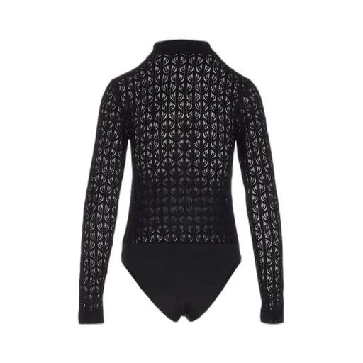 Pinko Long-Sleeved Knitted Bodysuit