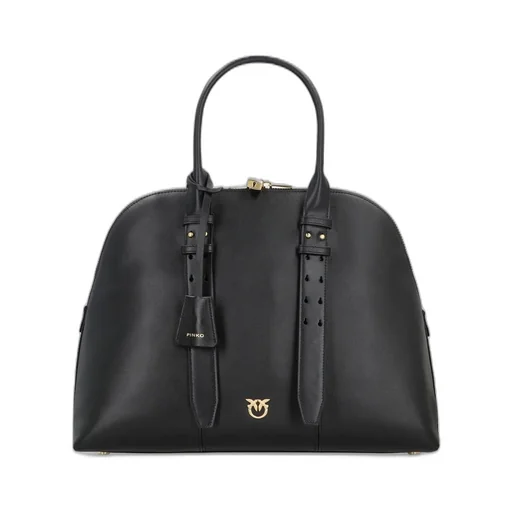 Pinko Logo-Plaque Zipped Tote Bag