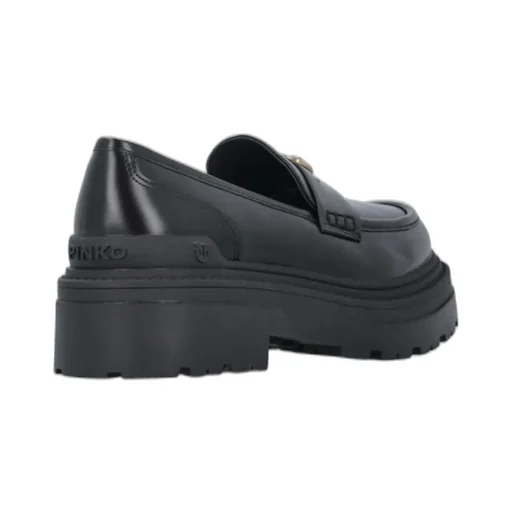 Pinko Logo-Plaque Slip-On Loafers