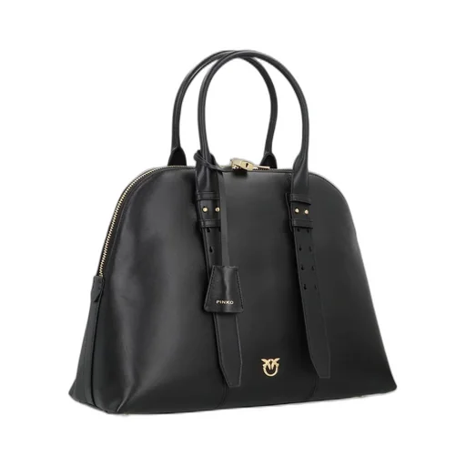 Pinko Logo-Plaque Zipped Tote Bag