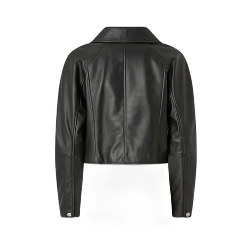 Pinko Zip-Up Cropped Biker Jacket