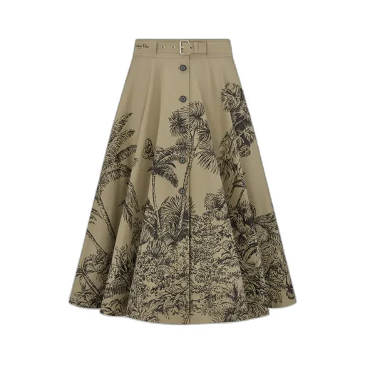 Dioriviera Mid-Length Belted Skirt