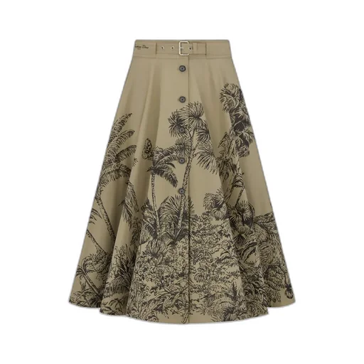 Dioriviera Mid-Length Belted Skirt