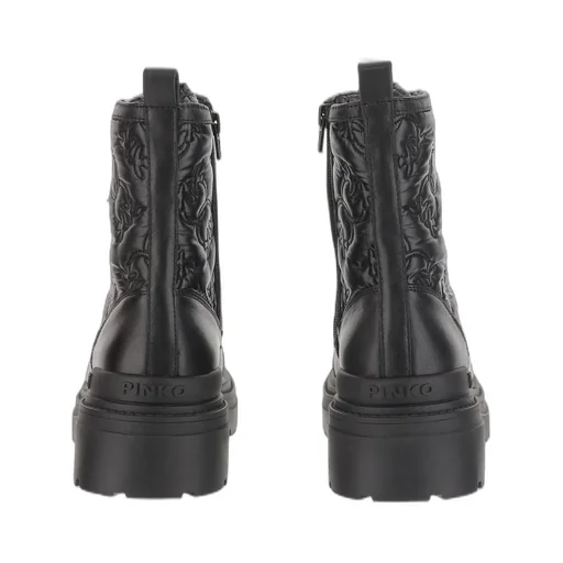 Pinko Round-Toe Lace-Up Boots