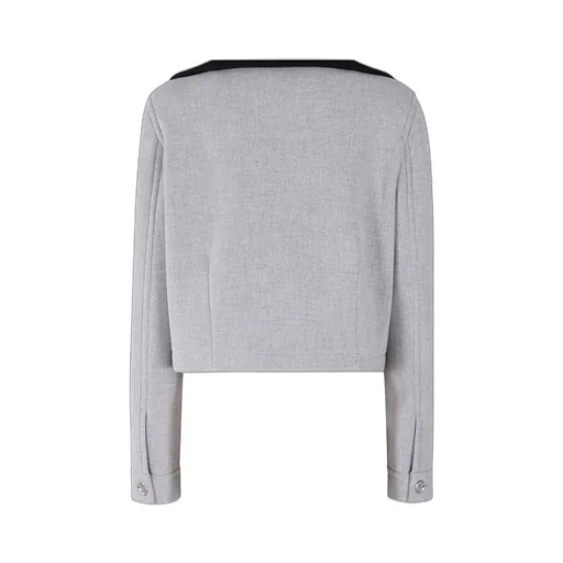 Pinko Knit Collar Slim-Fit Jacket