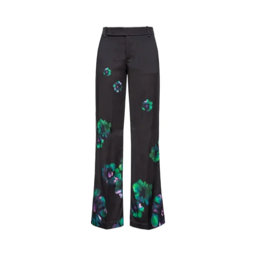Pinko Poitiers Floral Printed Straight Leg Trousers