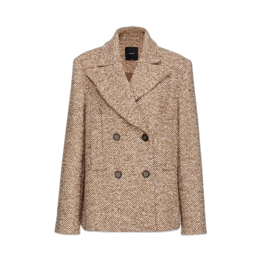 Pinko Double-Breasted Straight Hem Blazer