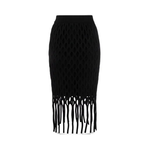 Pinko Woven Fringed Edge Skirt