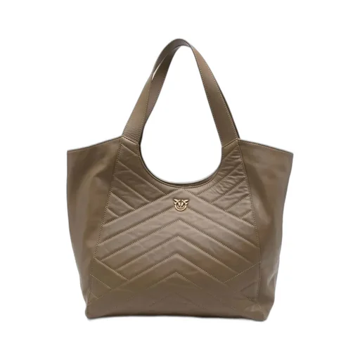 Pinko Love Birds Plaque Top Handle Bag