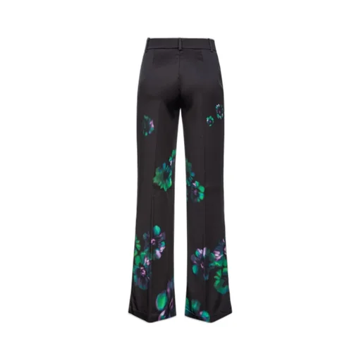 Pinko Poitiers Floral Printed Straight Leg Trousers