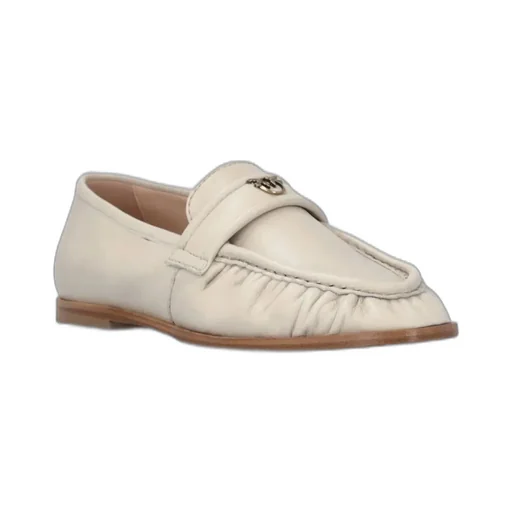 Pinko Logo Plaque Slip-On Loafers