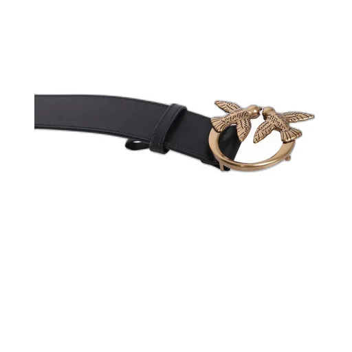 Pinko Logo Plaque Buckled Belt