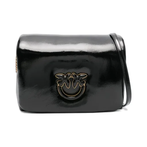 Pinko Love Click Puff Foldover Top Crossbody Bag