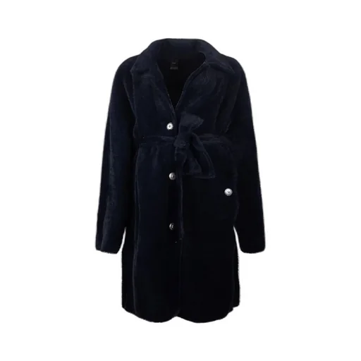 Pinko Button-Up Belted Coat