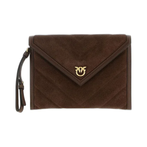 Pinko Magnetic Fastened Quilted Clutch Bag